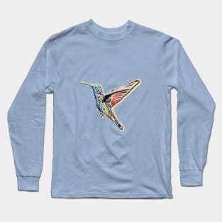 Hummingbird in Flight - Bird Art 4 Long Sleeve T-Shirt